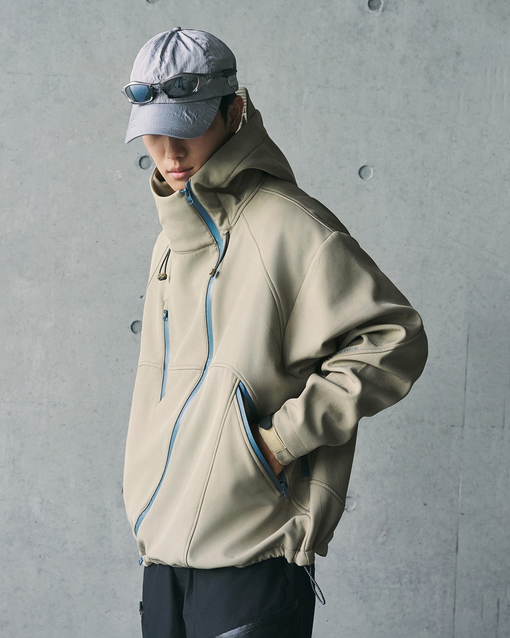 ENSHADOWER Deconstructed Asymmetrical Windbreaker