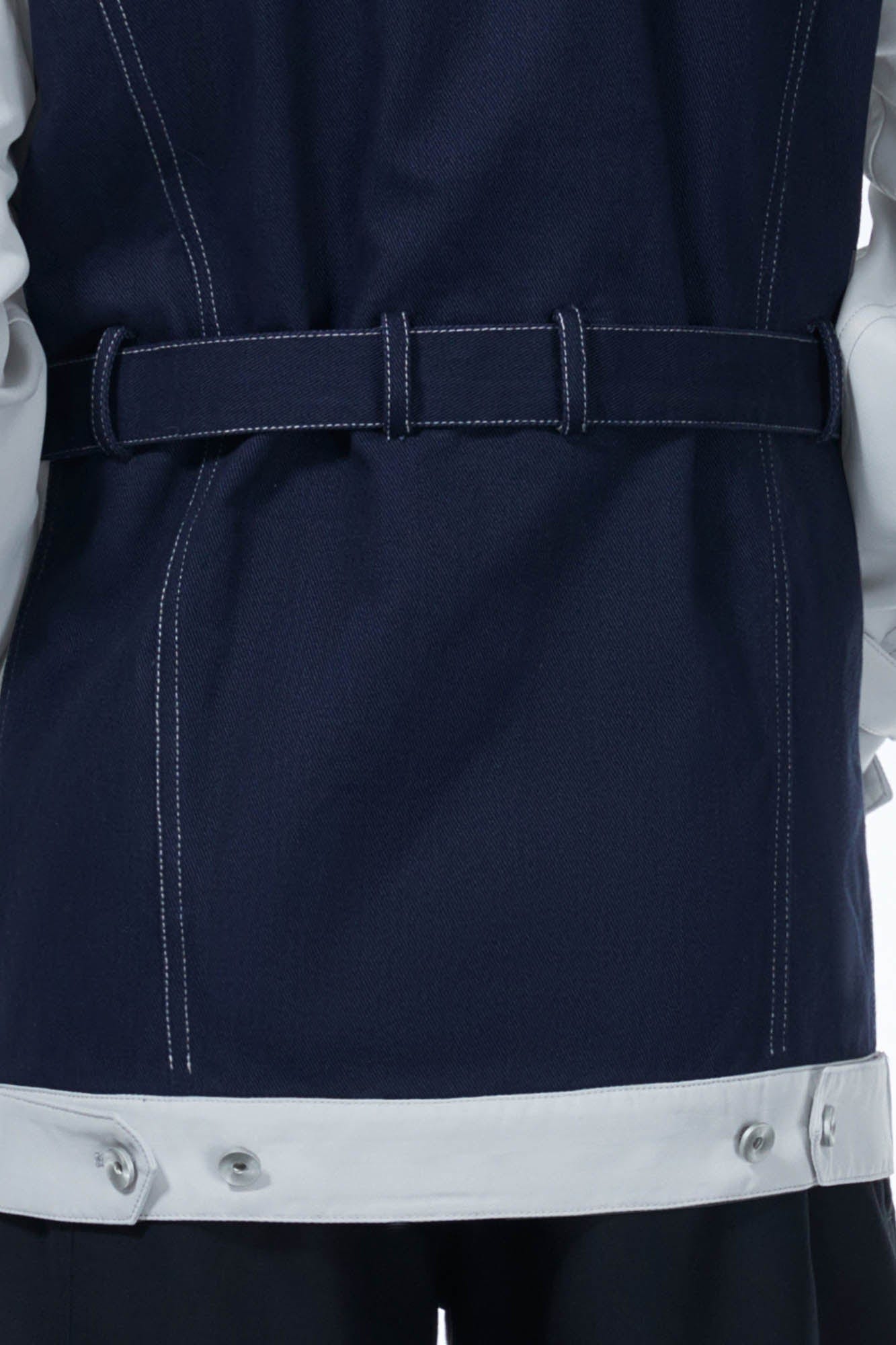 LOSTNFOUND Spliced Stitch Strappy Jacket