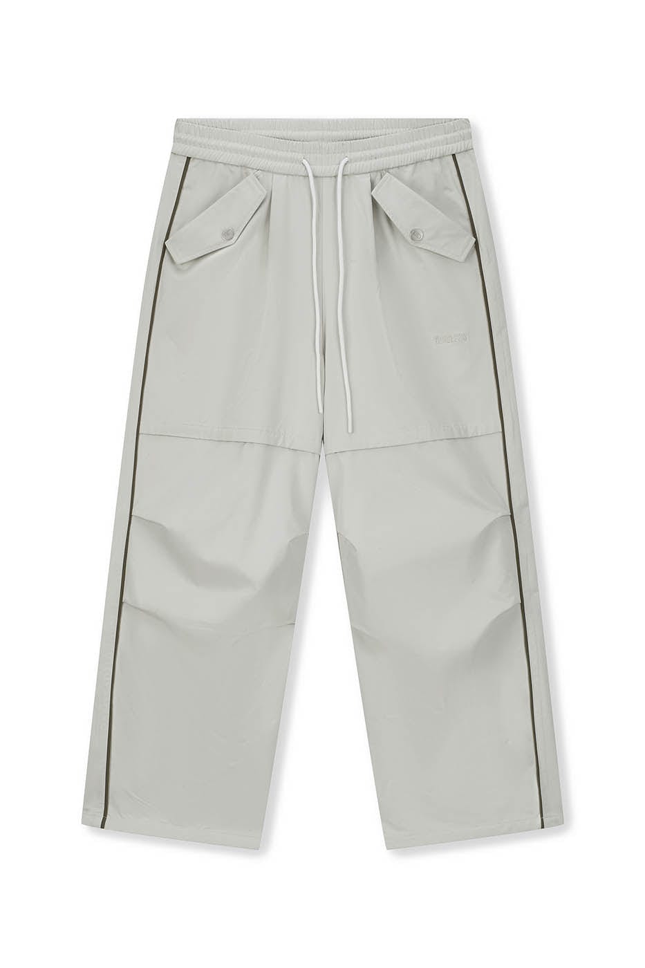 BONELESS Paneled Crinkled Parachute Pants