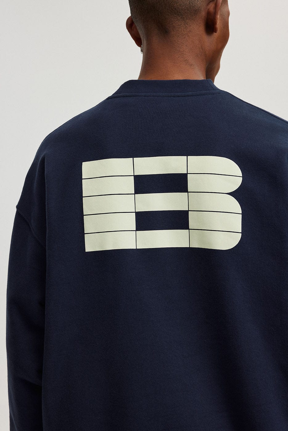 BONELESS Essential Plaid B LOGO Sweatshirt