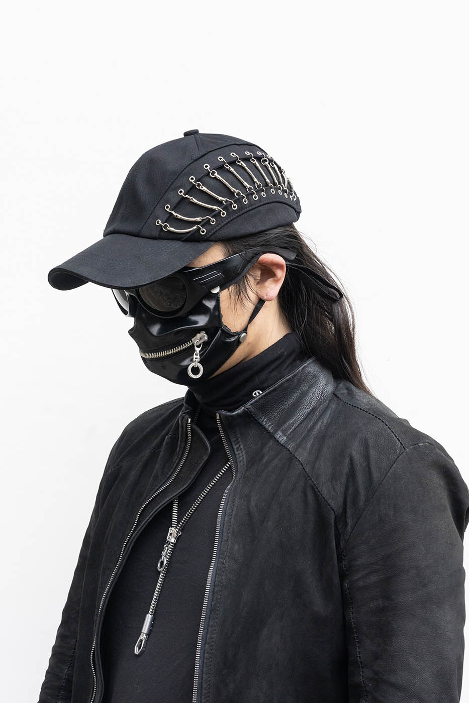 INSIDE OUT Snakebone Clipped Double-Layered Cap