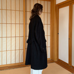 MIICHOUS Modern Oversized Double-Breasted Wool Coat