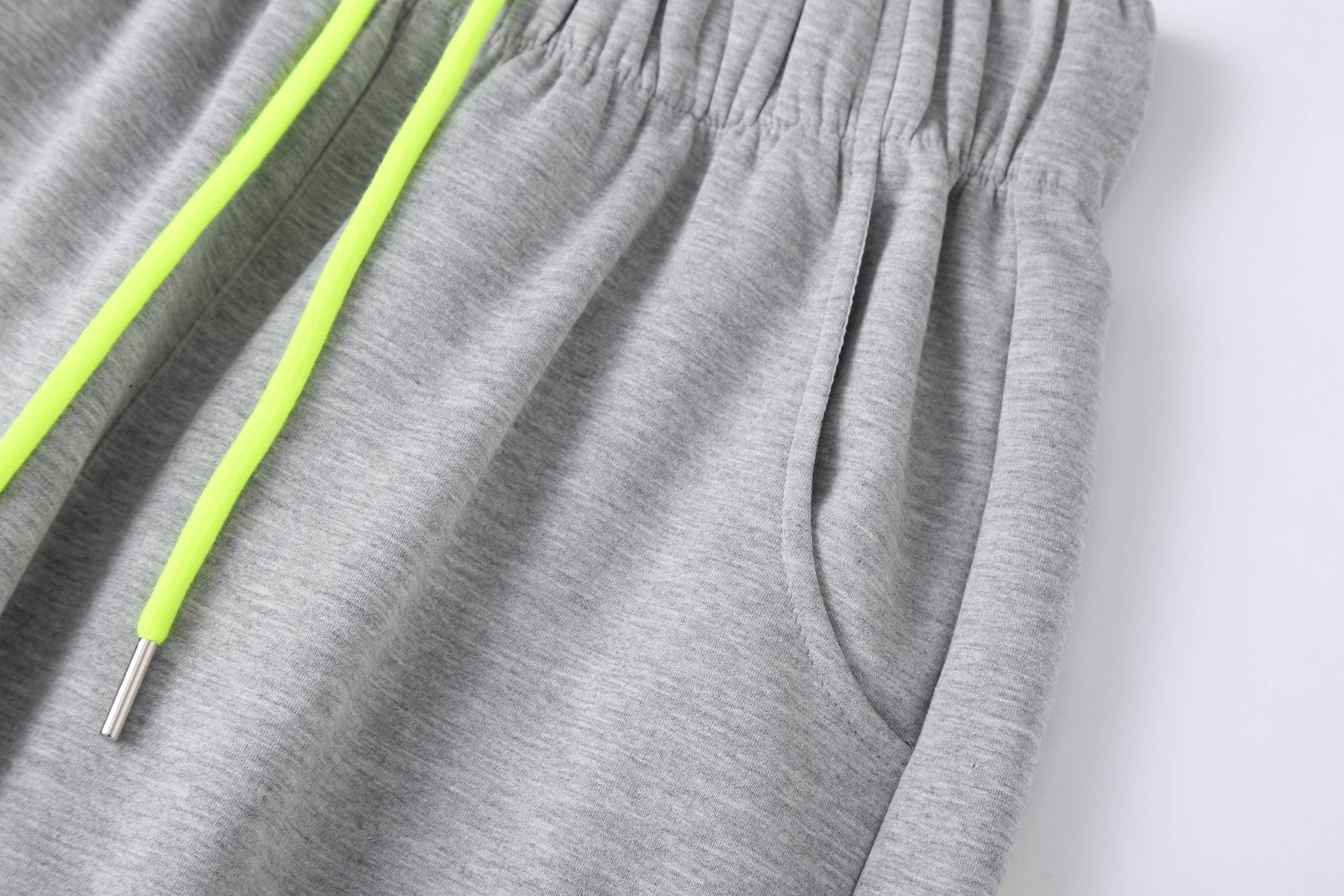 CLP Slanted-Stripe Wide-Leg Drawstring Sweatpants