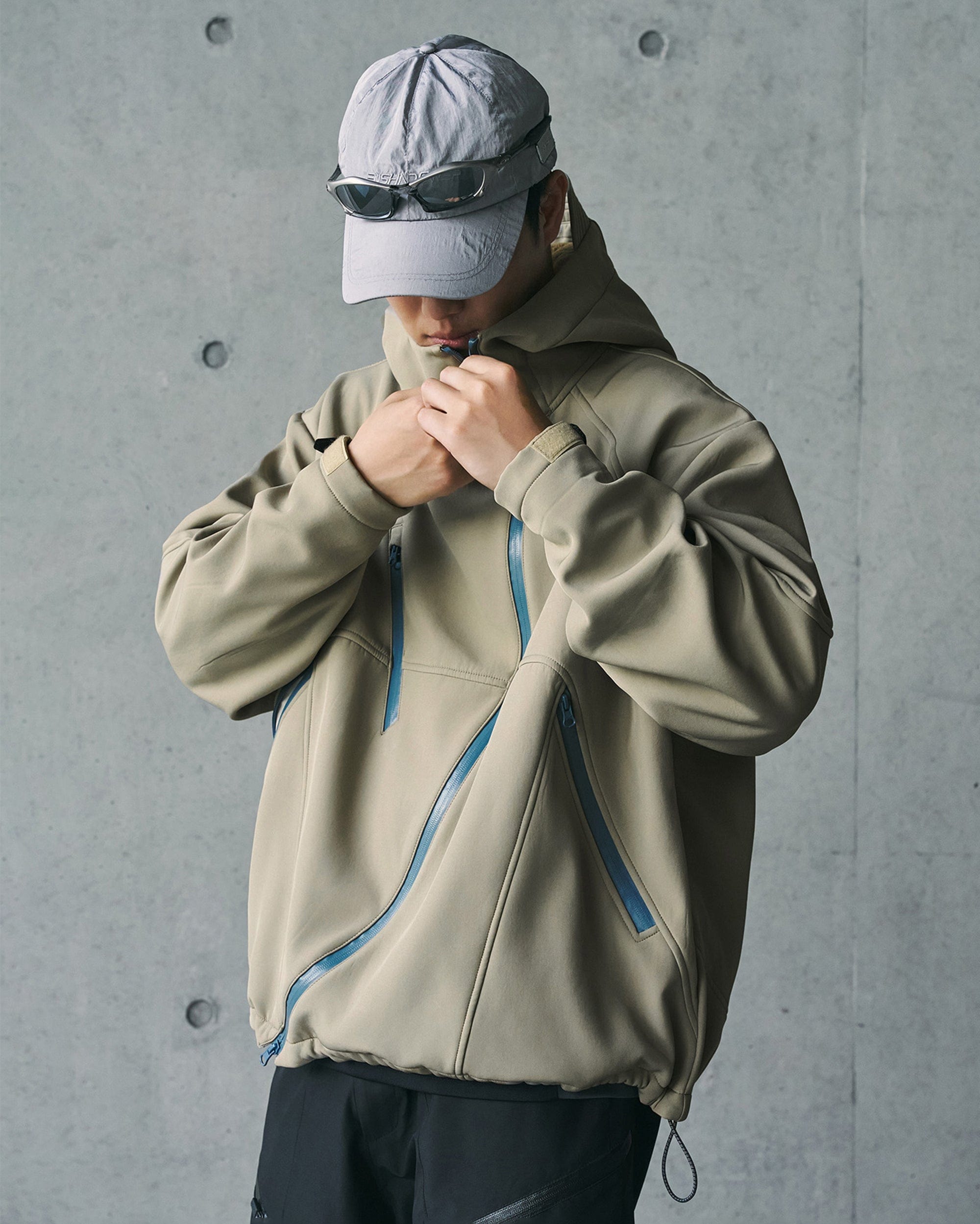 ENSHADOWER Deconstructed Asymmetrical Windbreaker