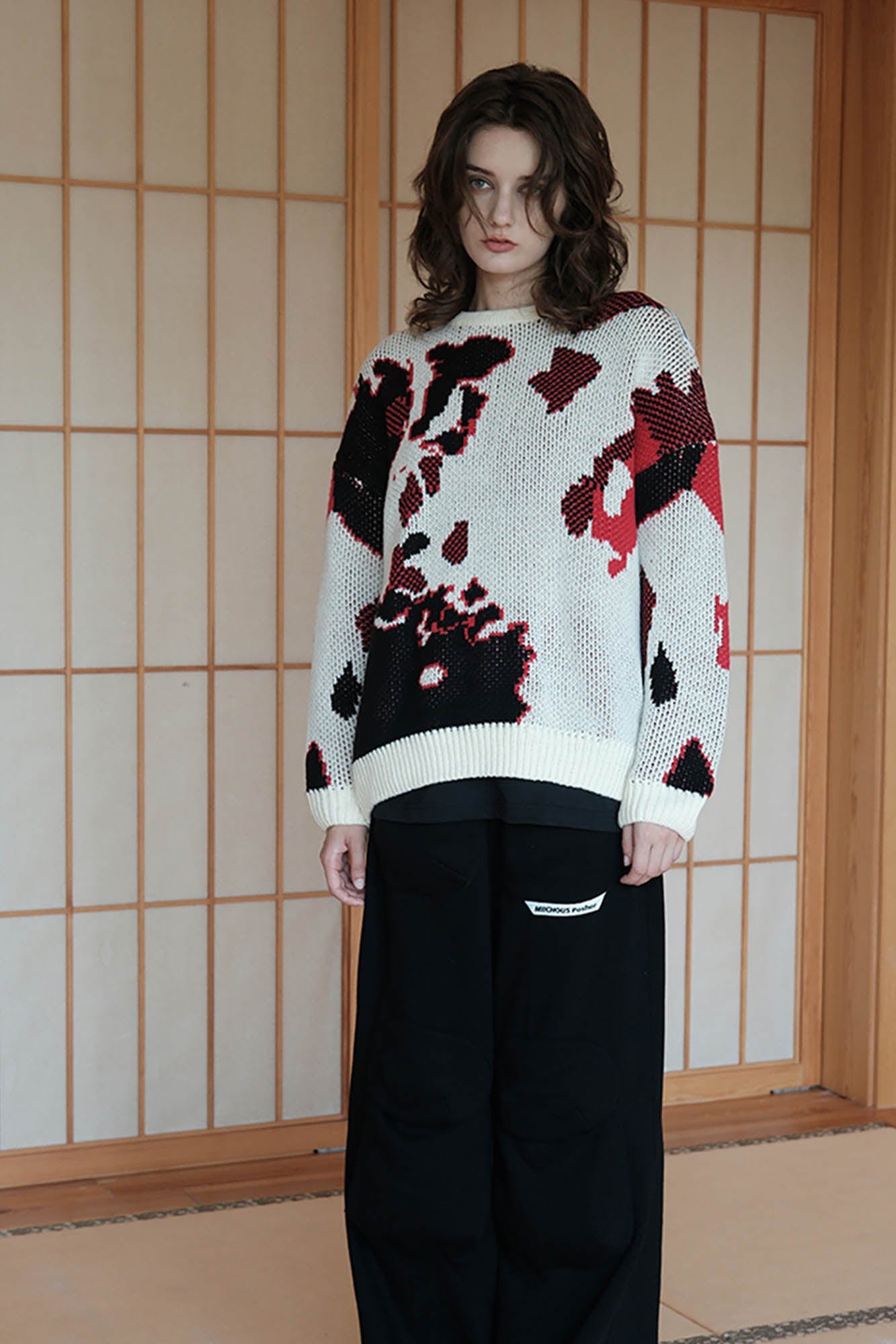 MIICHOUS Annan Lake Abstract Crewneck Sweater