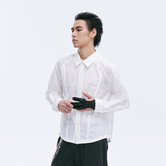 CATSSTAC Layered Seamline Floral Embroidered Shirt