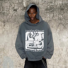 TRIANGLE PROJECT The Scissor Distressed Hoodie