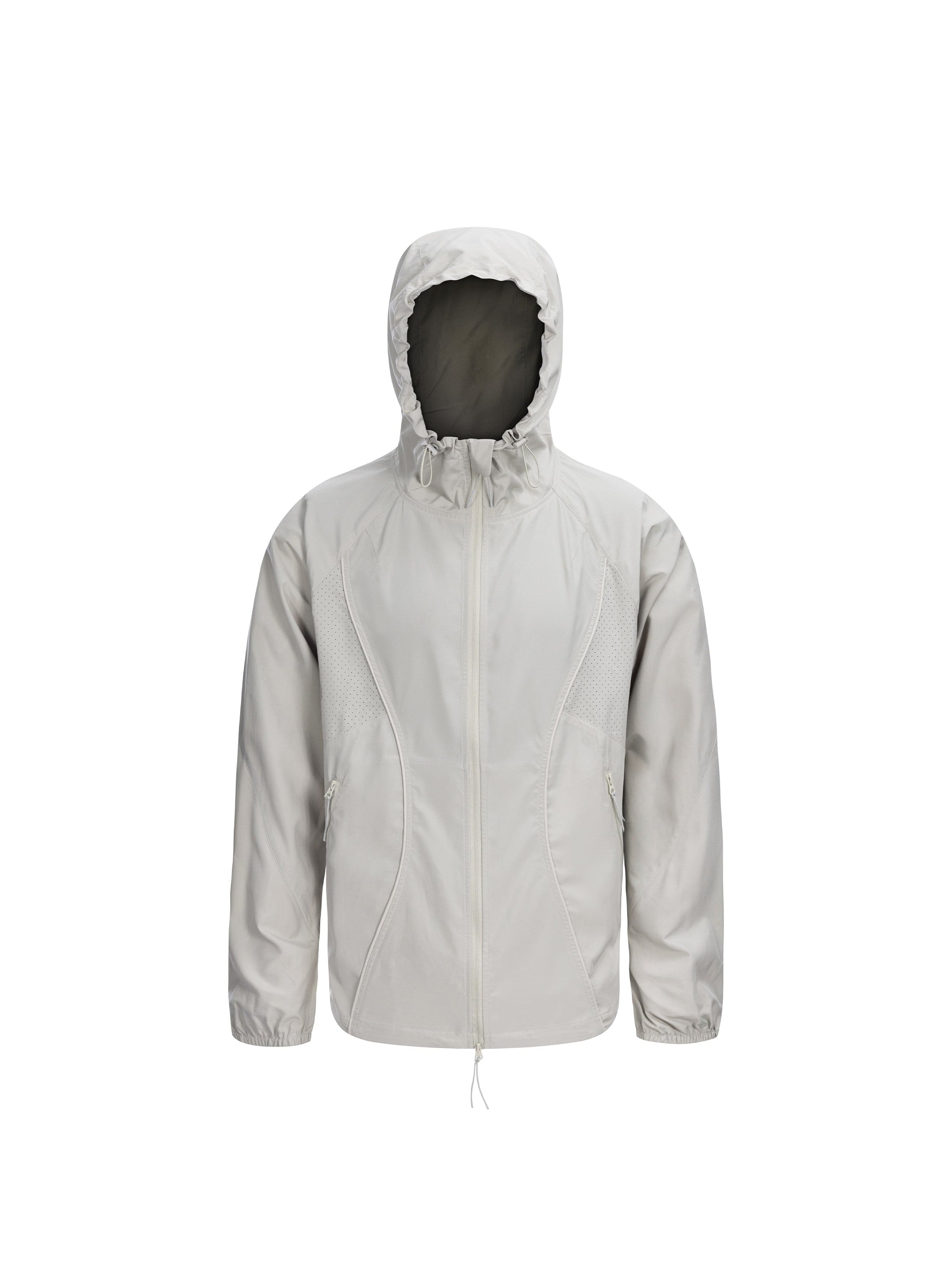 CATSSTAC Spliced Laser-Perforated Waterproof UV Production Hooded Jacket