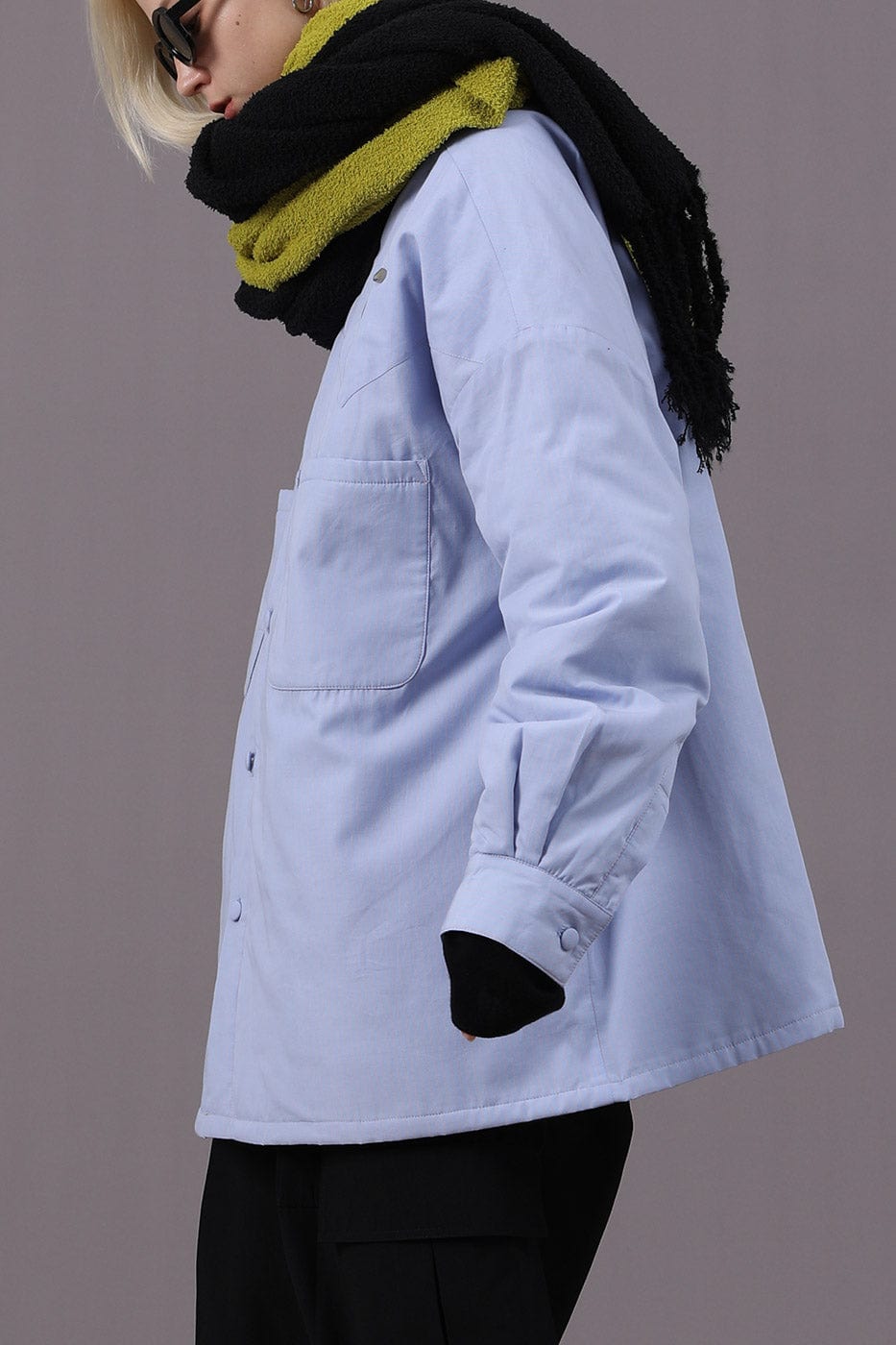 MIICHOUS Crystal Star Cotton Padded Shirt Jacket