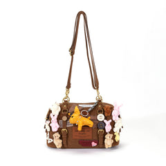 BLING BOX Plush Animal Charm Shoulder Bag