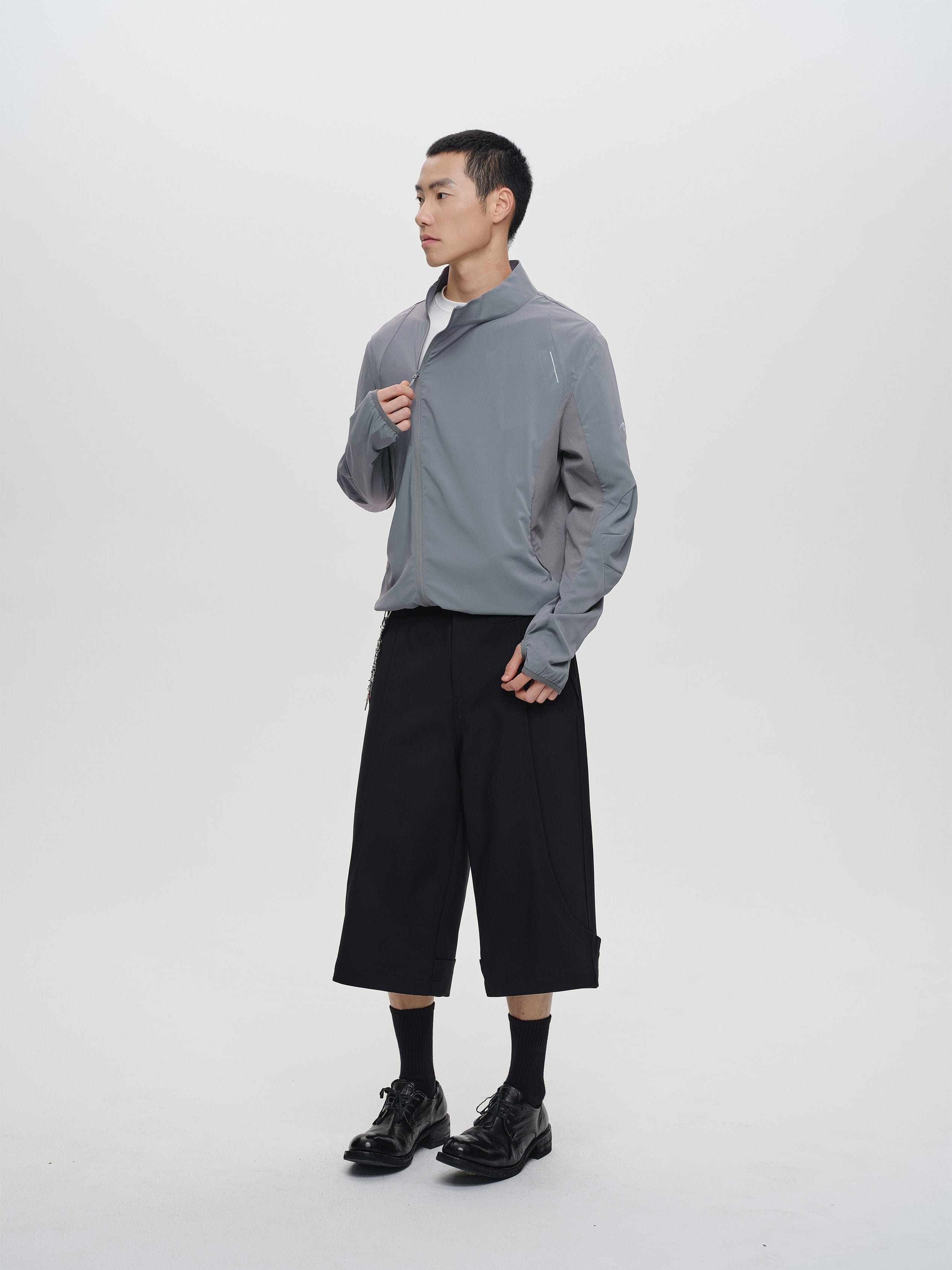 CATSSTAC Asym Zip Stand-Collar Quick-Dry UV Protection Jacket