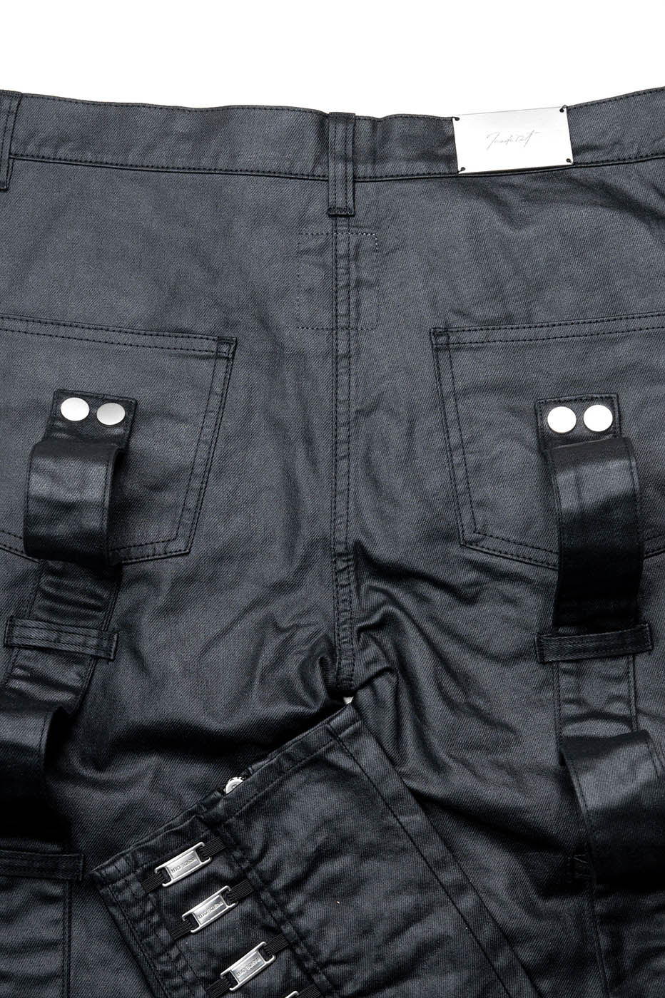 INSIDE OUT Exoskeleton Strapped Zipper Pants