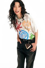 1997 POSTOFFICE Distressed Tribal Graphics T-Shirt