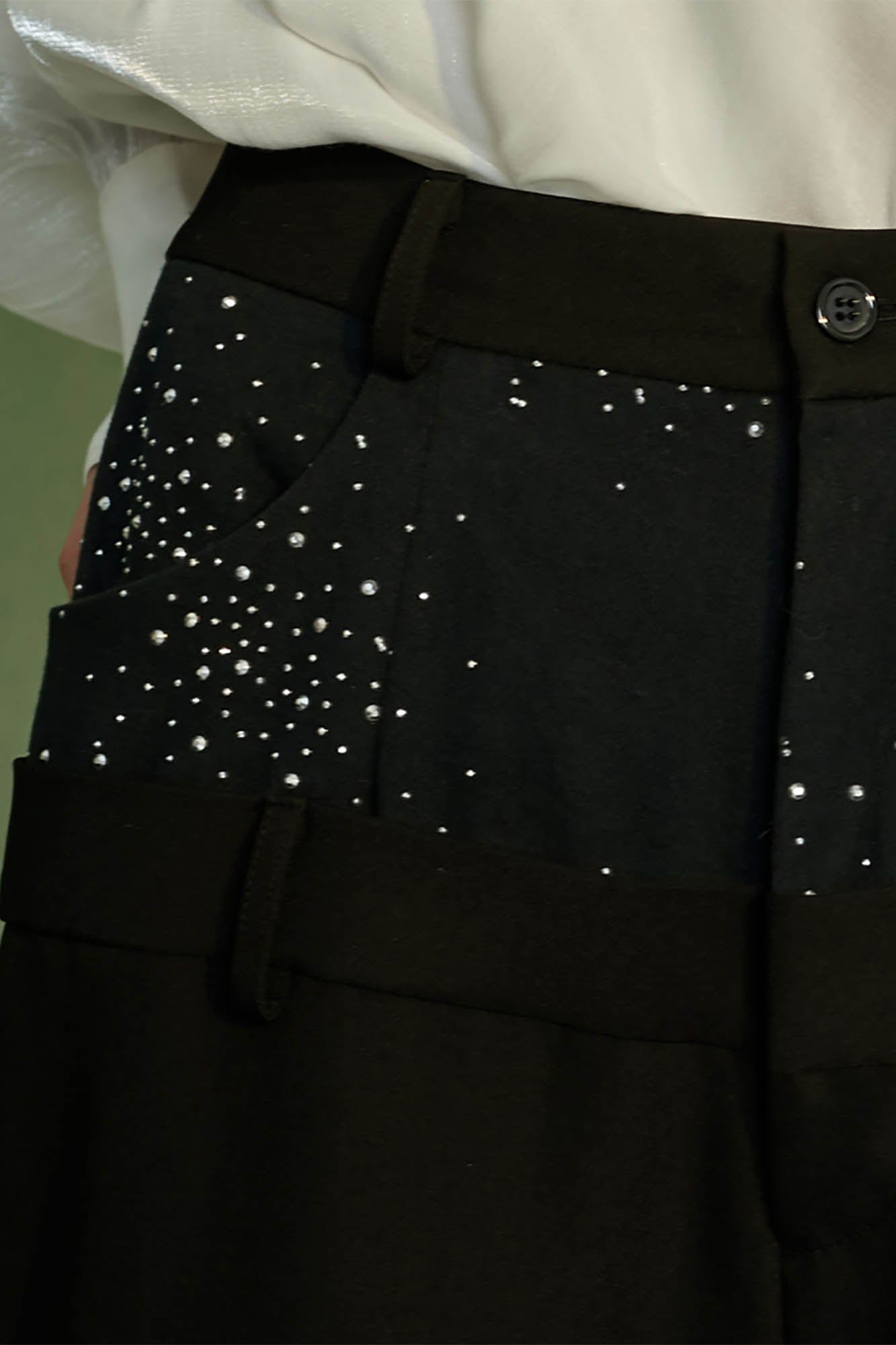 JIECHI Diamond Double-Waist Trousers