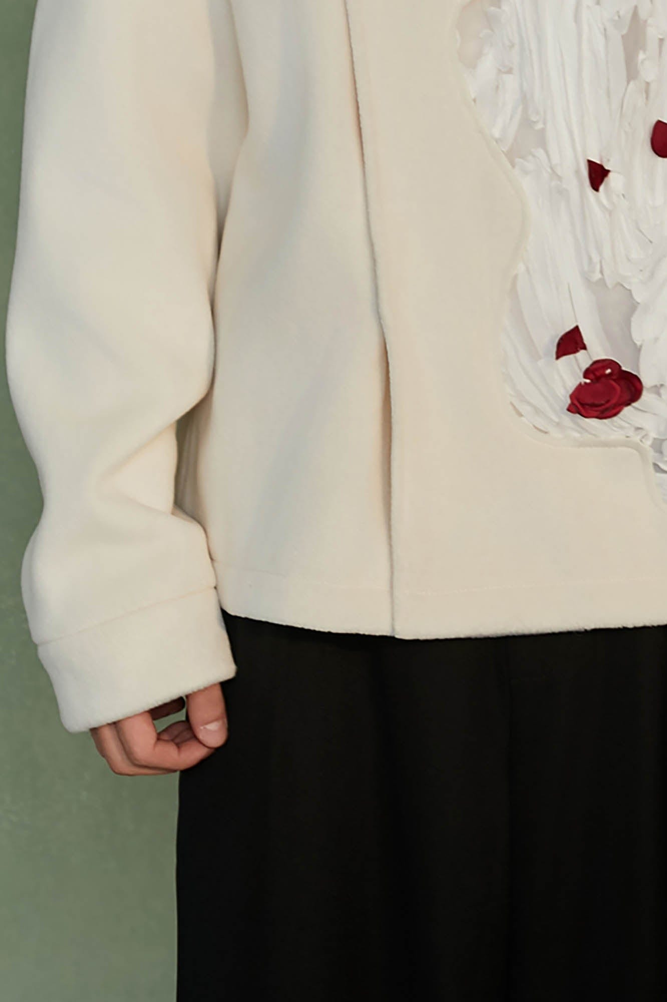 JIECHI Pond Bloom Mandarin Collar Blazer