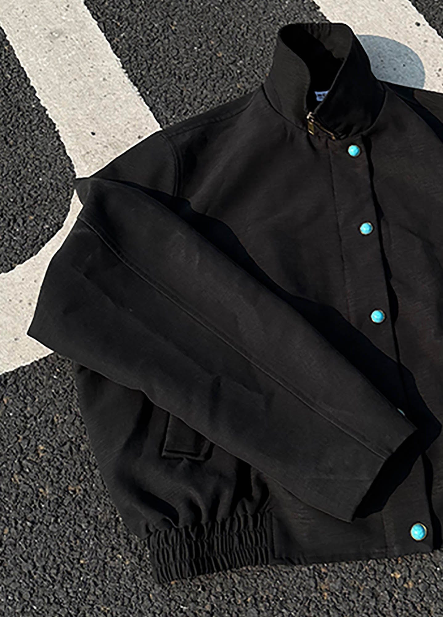 KREATE Gem Button Stand-Collar Wellington Jacket