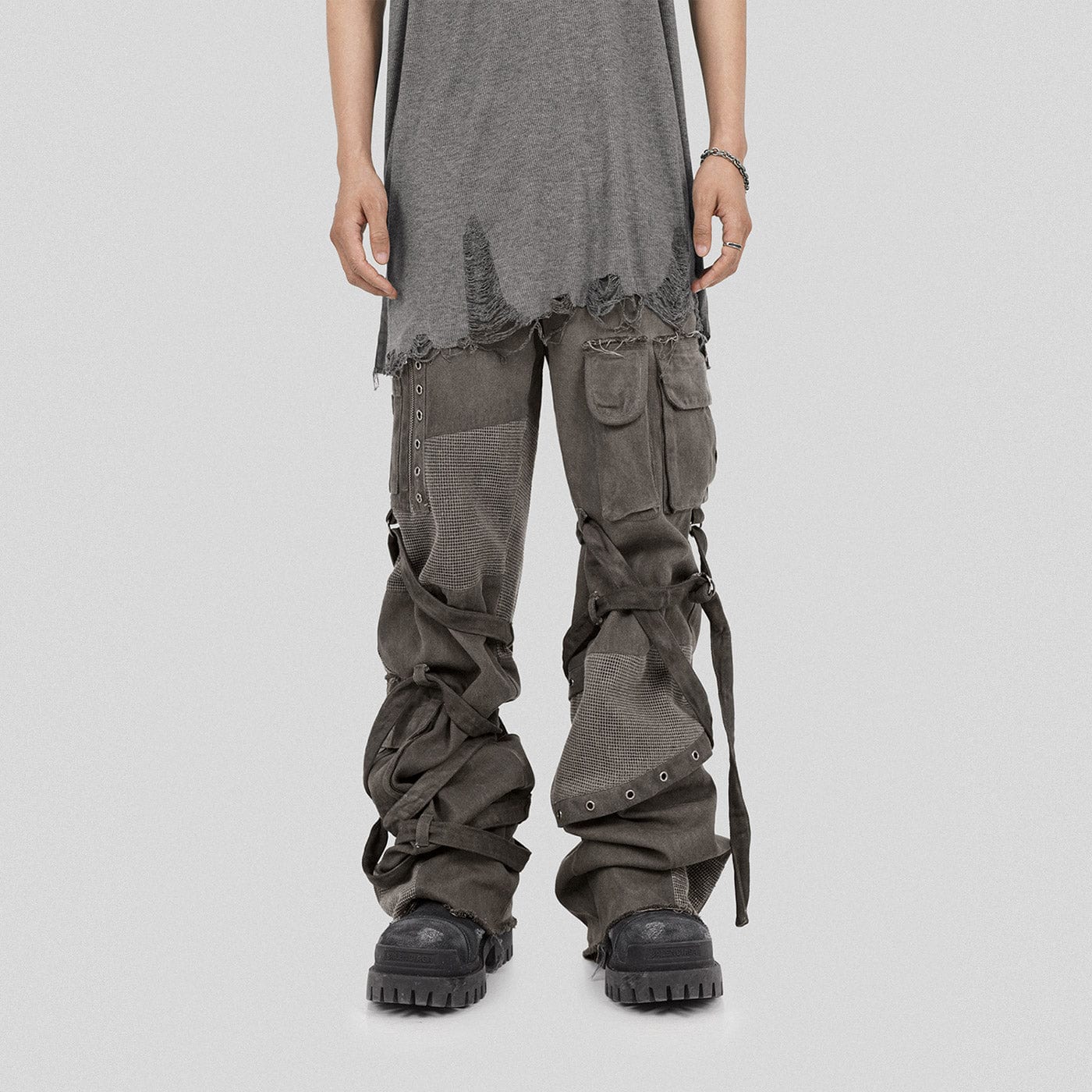 UNDERWATER Scavenger Heavyduty Multi-Pockets Striped Cargo