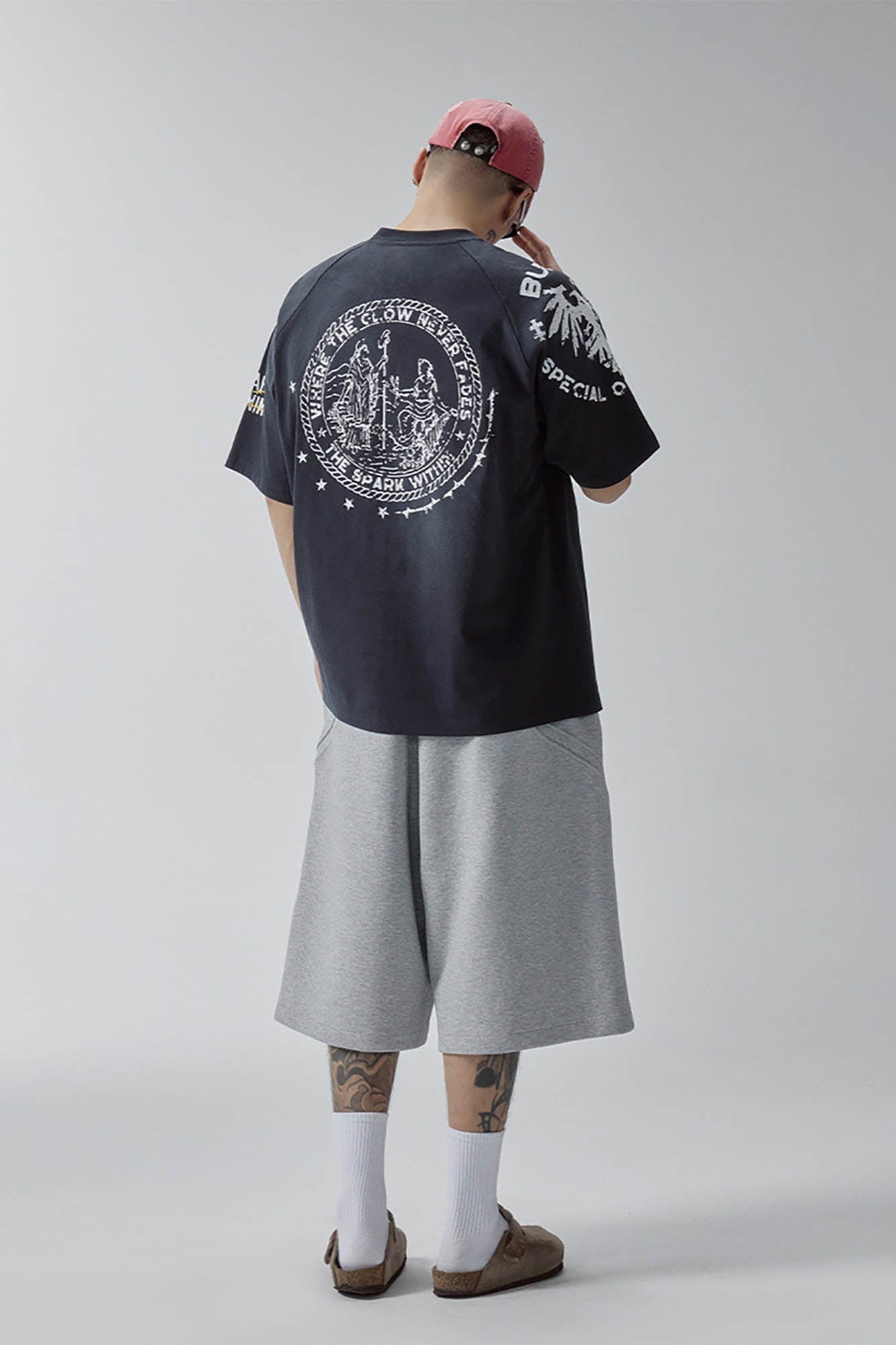 F2CE Curved Spliced Drawstring Shorts
