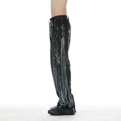 FACEONLAB Gradient Brush-Painted Jeans