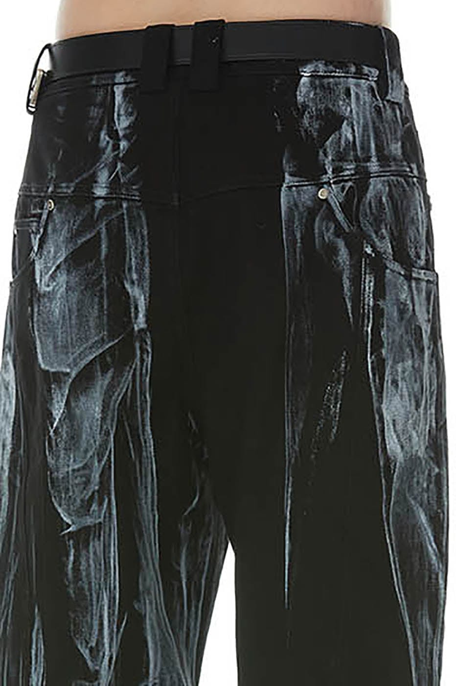 FACEONLAB Gradient Brush-Painted Jeans