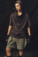 KADAKADA Hooded Ruched T-Shirt