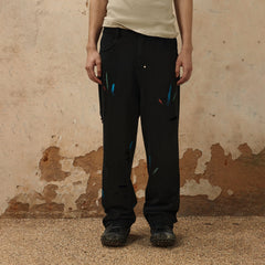 OVDY Classic Paint-Splattered Ripped Pants