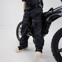 BLACK8MOB Smoke Ripple Baggy Jeans