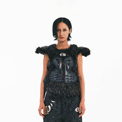 EMBRYO Cyber Faux Fur Warrior Vest