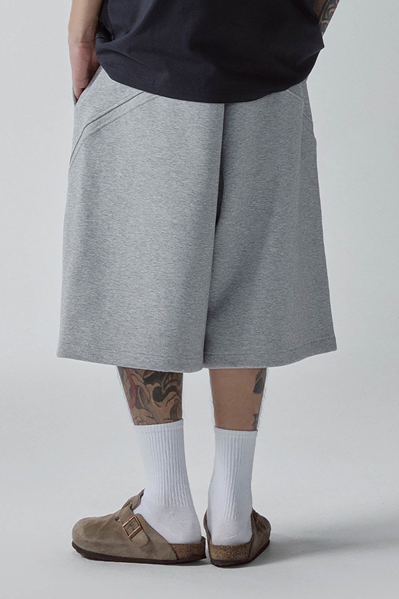F2CE Curved Spliced Drawstring Shorts