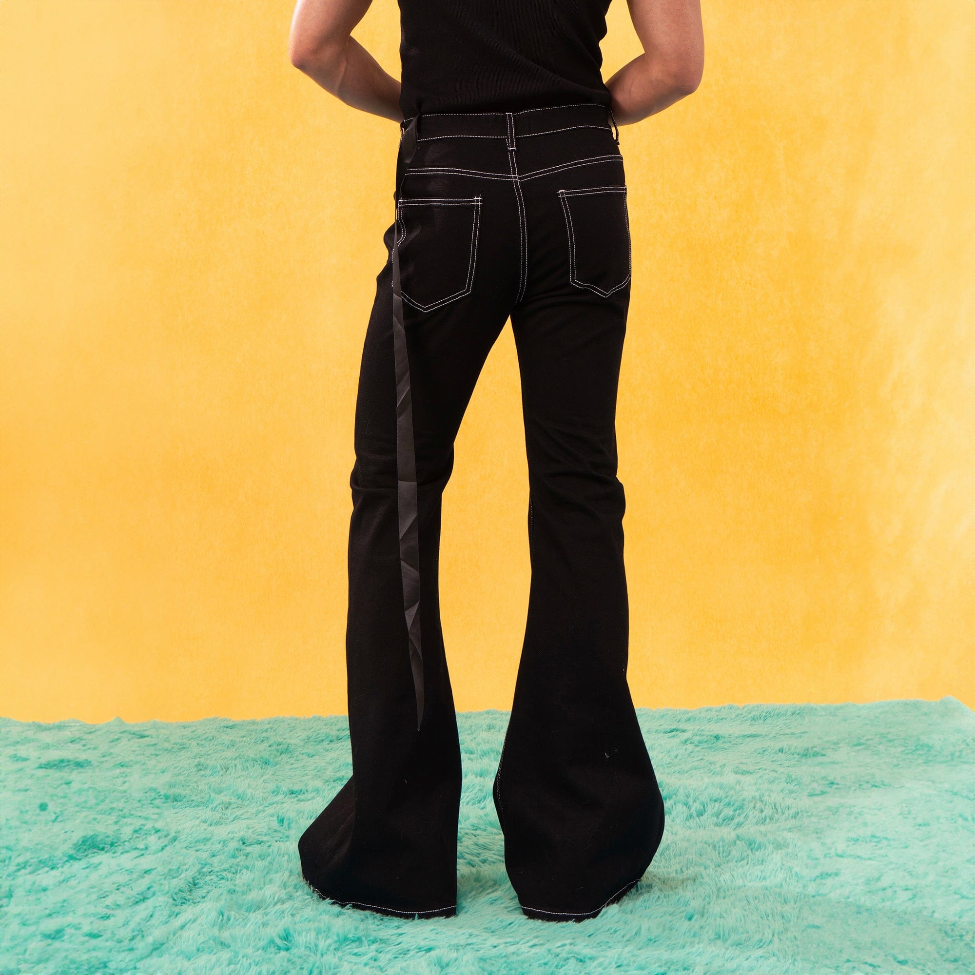 CLP Retro Stitch Ribbon Flared Jeans