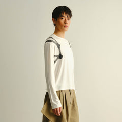 KADAKADA Harness-Strapped Graphic Long-Sleeve Tee