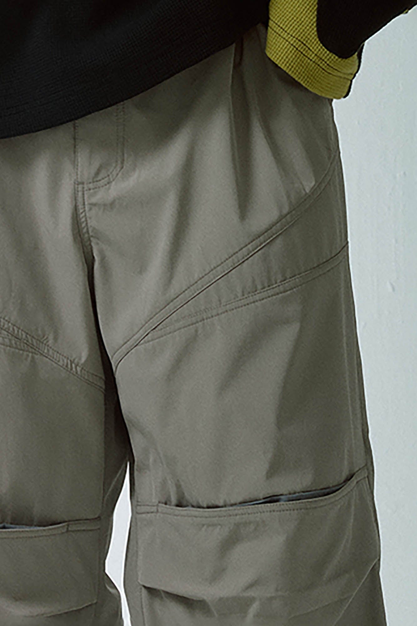 F2CE Multi-Pocket Spliced Crinkled Utility Pants