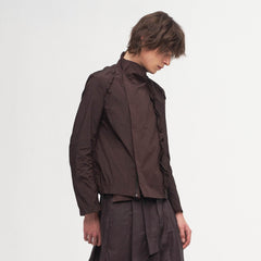 ILNya Nieternite Nifutur Ruffled Spliced High-Neck Jacket