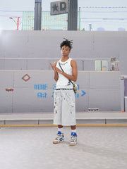 DND4DES Keychain Double-Waist Graphics Shorts