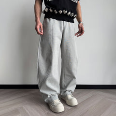 KREATE Curved-Spliced Sorona Quick-Dry Sweatpants