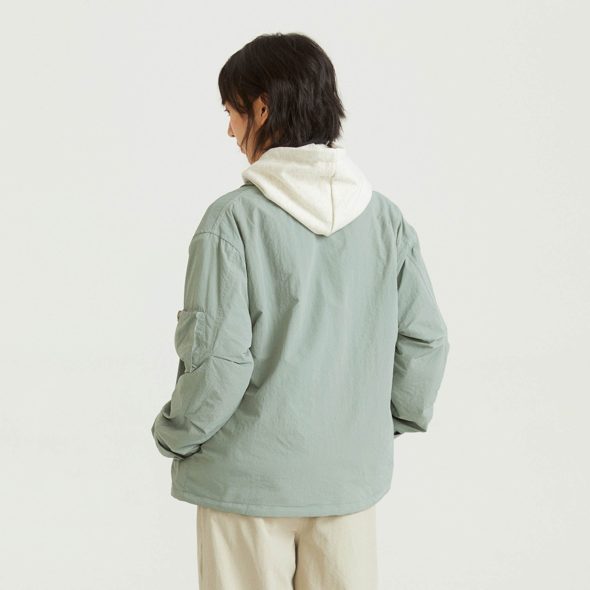 ONADAILYBASIS Reversible Utility & Herringbone Wool-Blend Jacket