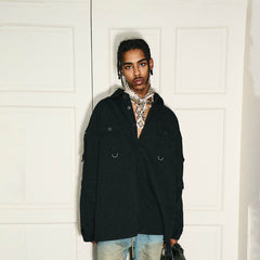 STEEPC Detachable Sleeves Embroidered Jacket