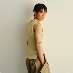 KADAKADA BPM Patchwork Knitted Vest