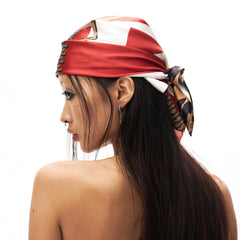 SCHWARZGOLD Leopard Union Flag Full-Printed Headscarf