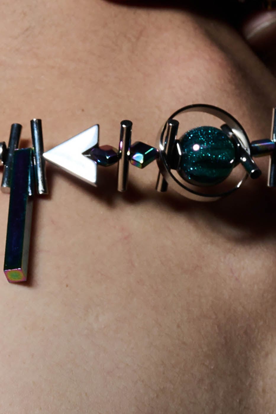 ILLUSORY Geometrical Planetary Beaded Necklace