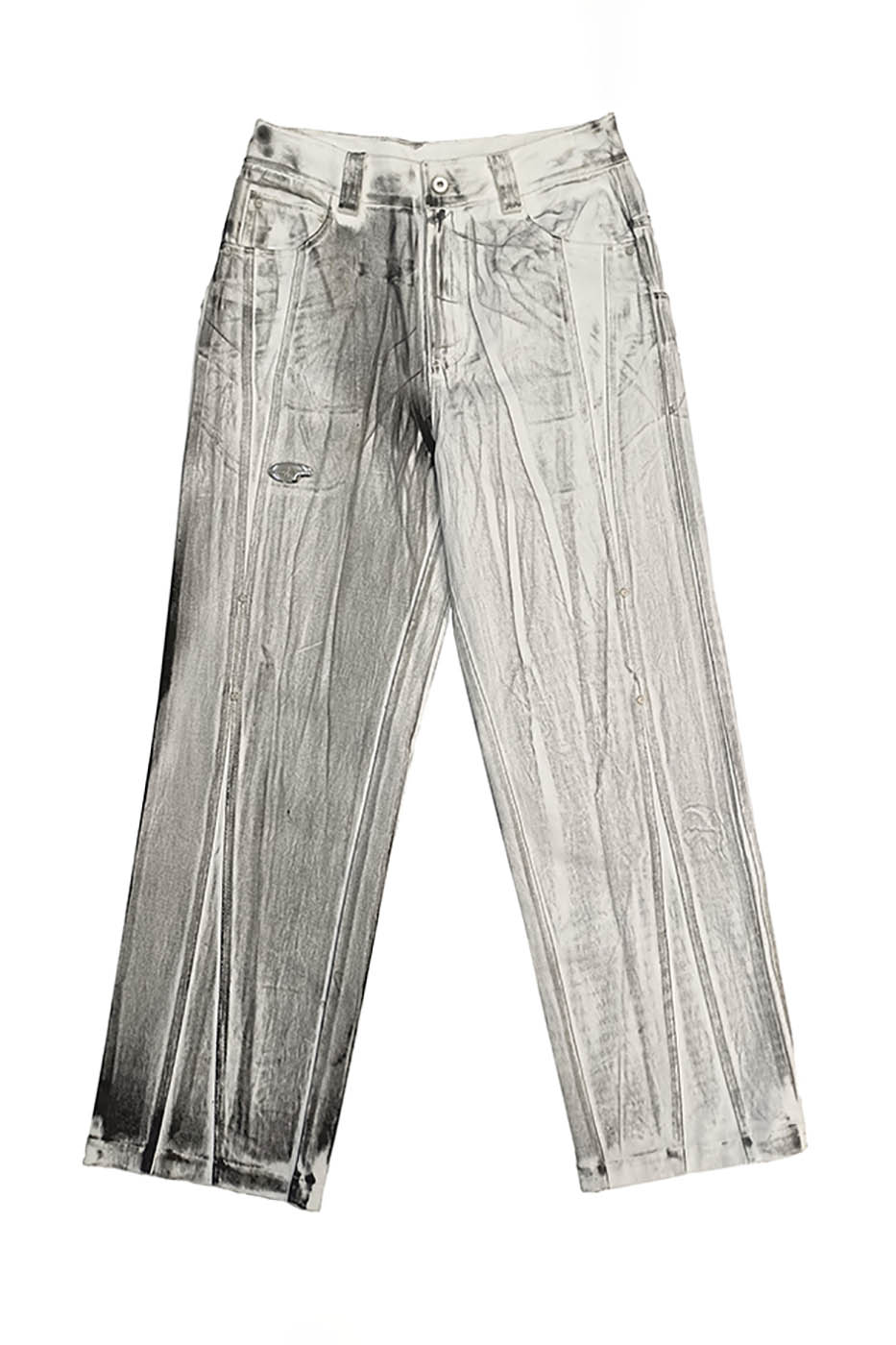 FACEONLAB Gradient Brush-Painted Jeans