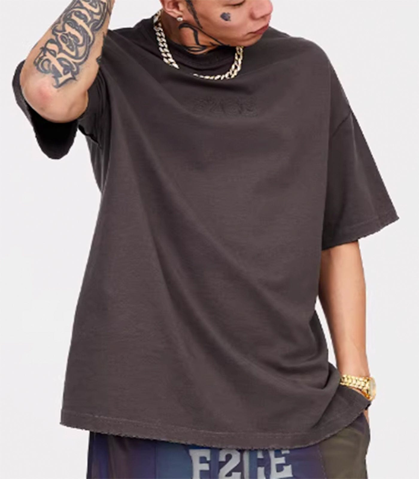 F2CE Essential Embossed LOGO Reversed T-Shirt