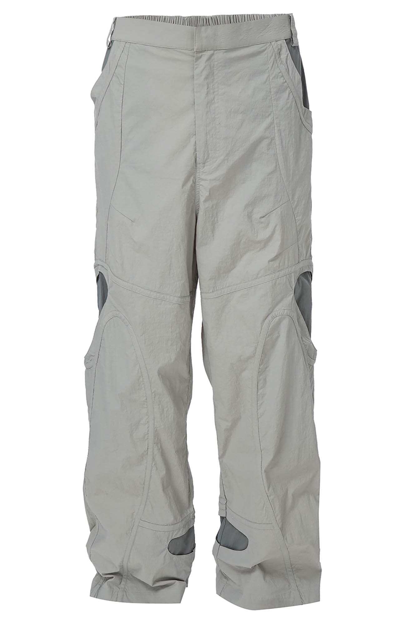 F2CE Curved Spliced Layered Tech Pants
