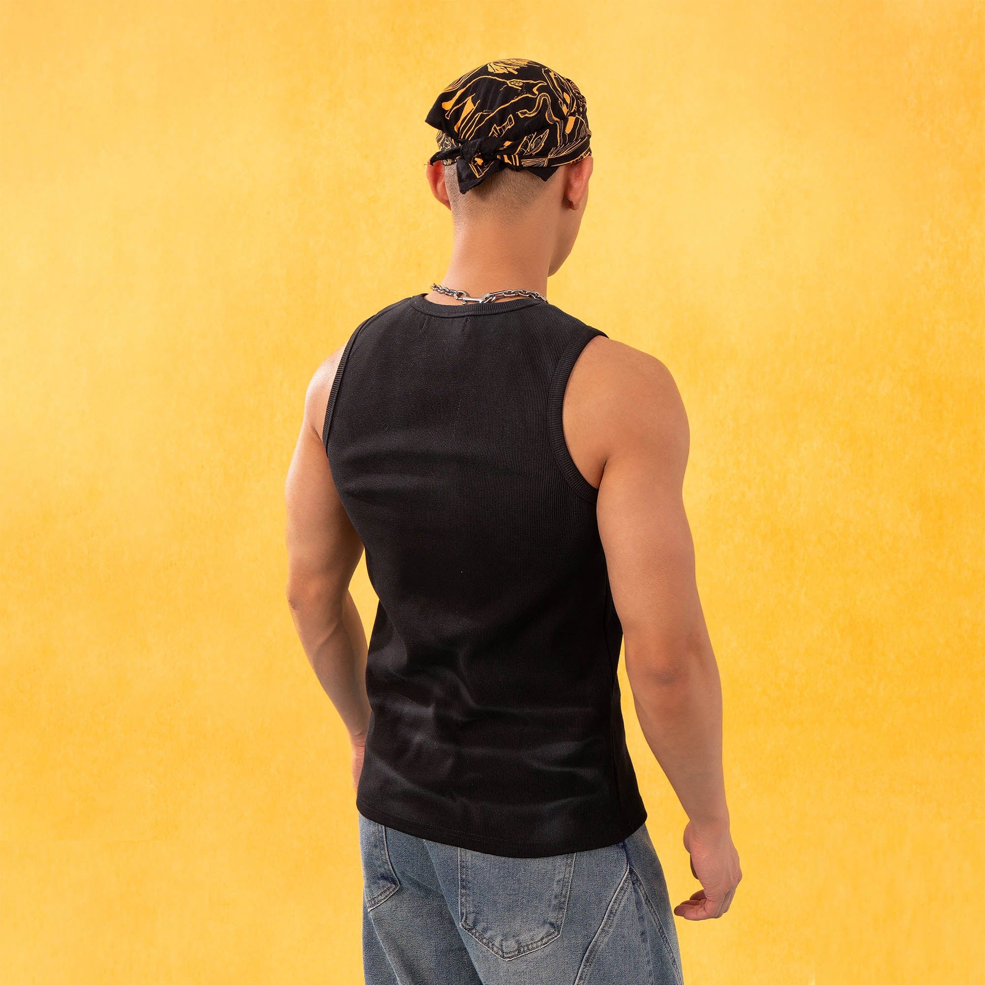 CLP Distressed Ribbed Tank Top