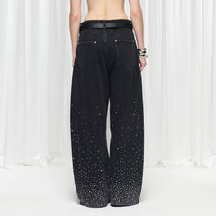 DND4DES×Faychui Radiant Diamond Wide-Leg Jeans