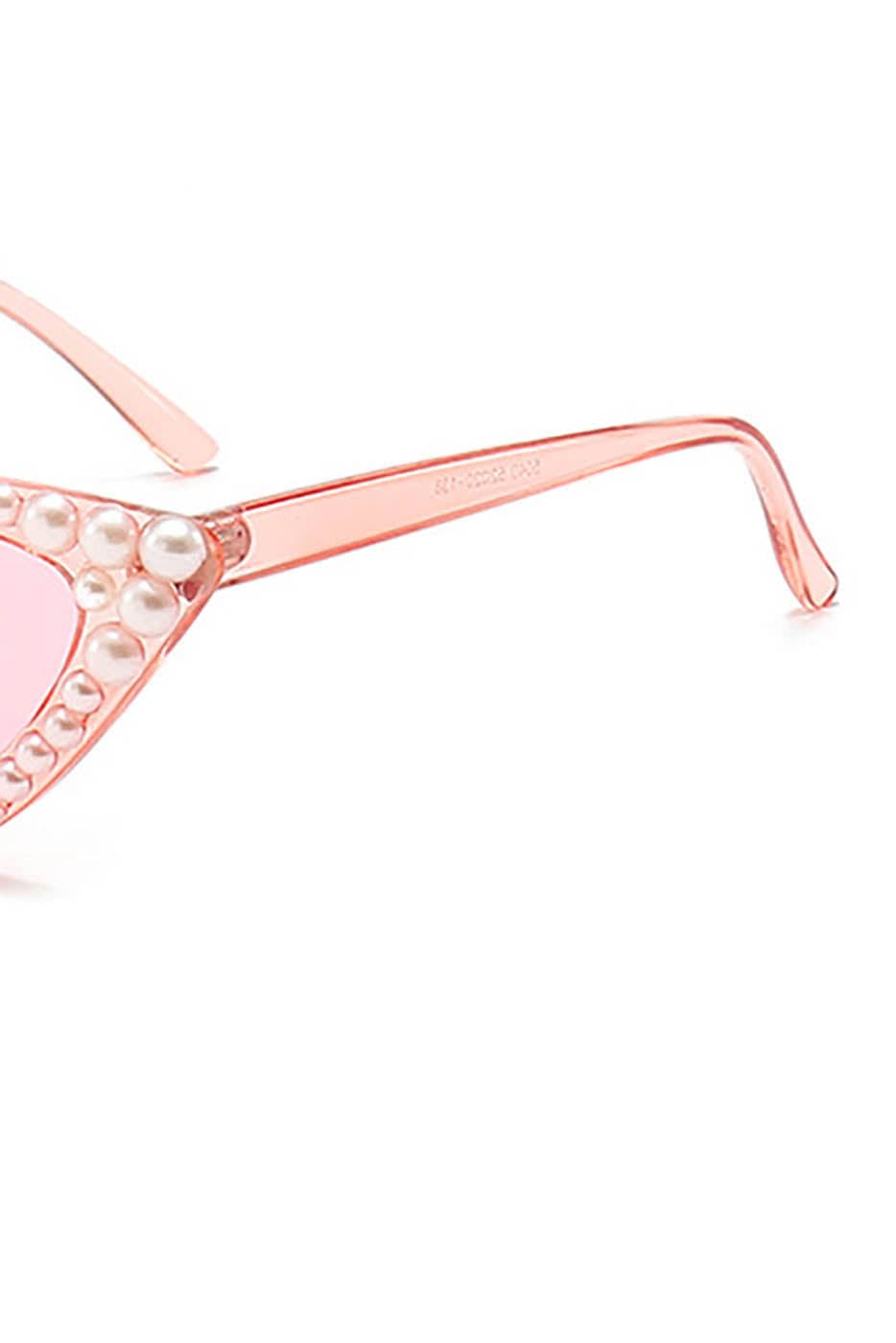 DAMAGE ASIA OPTICALS Pearl-Embellished Cat-Eye Sunglasses