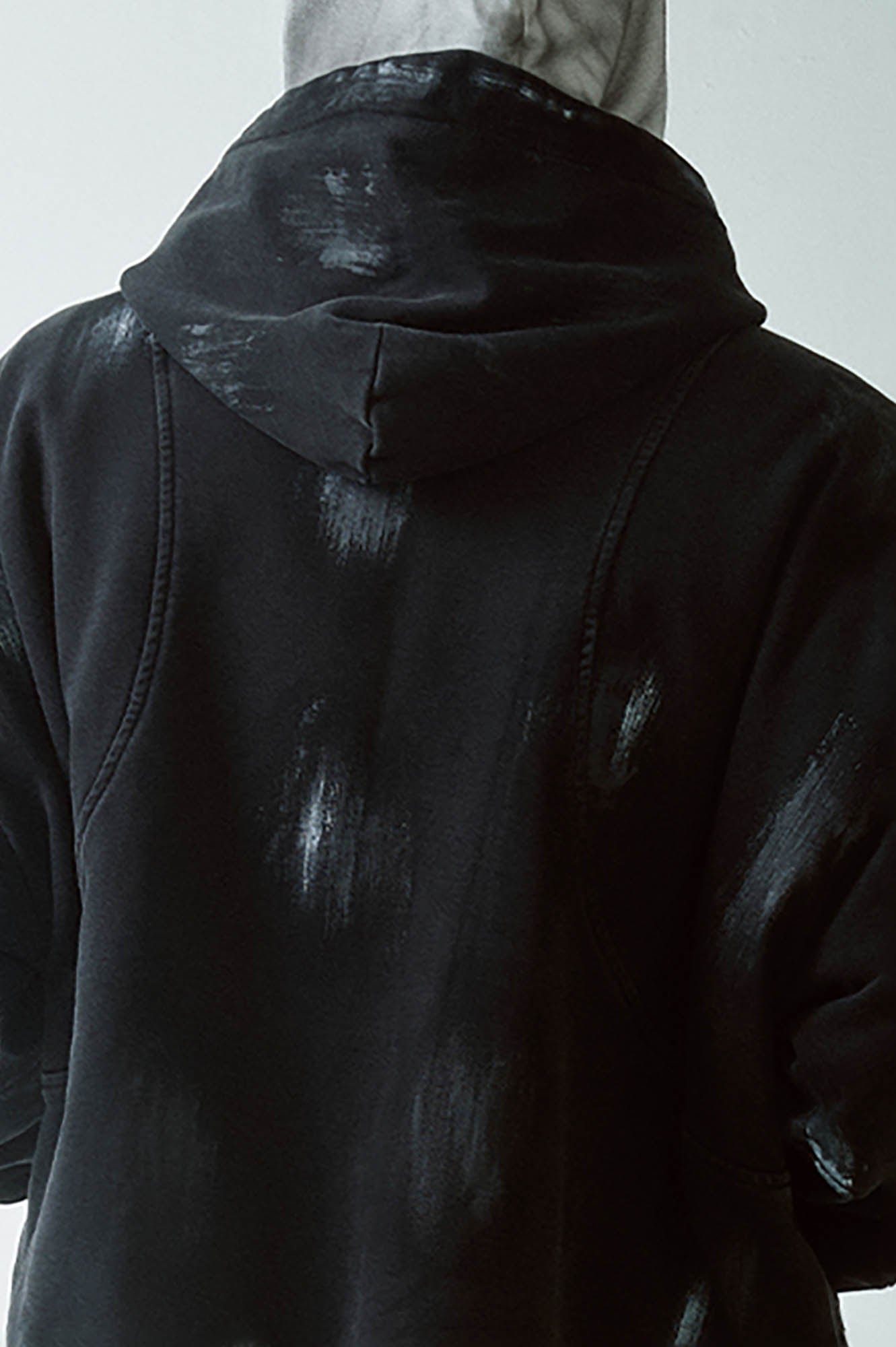 F2CE Brush-Paint Streak Hooded Jacket