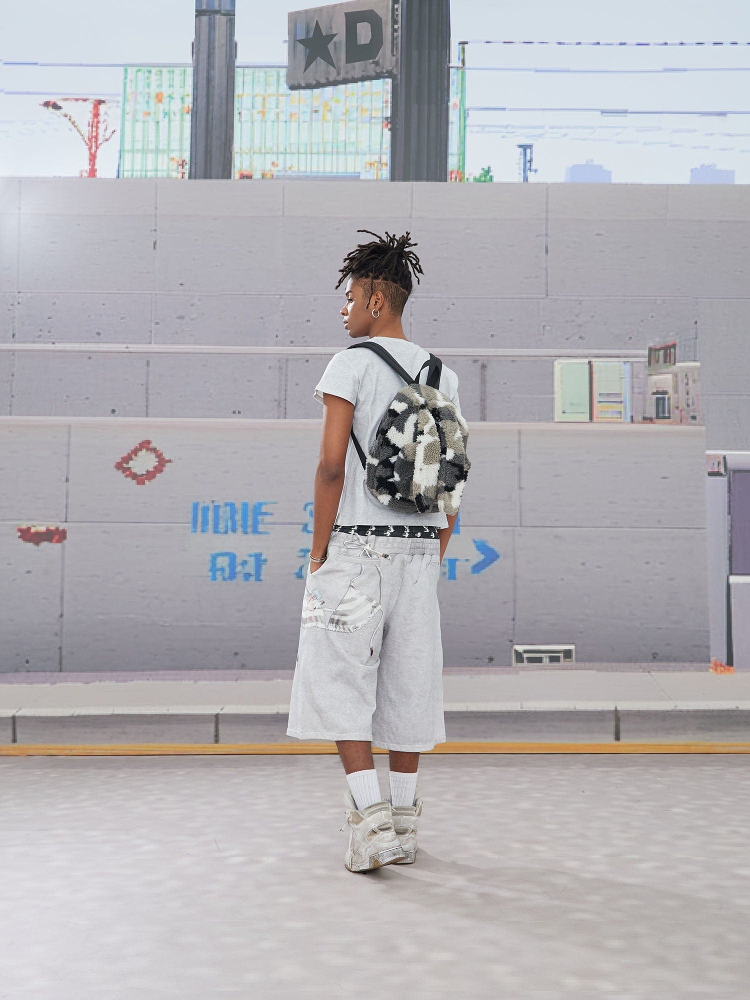 DND4DES Keychain Double-Waist Graphics Shorts
