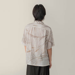 MOITIEDEPETALE Retro Foliage Half Shirt