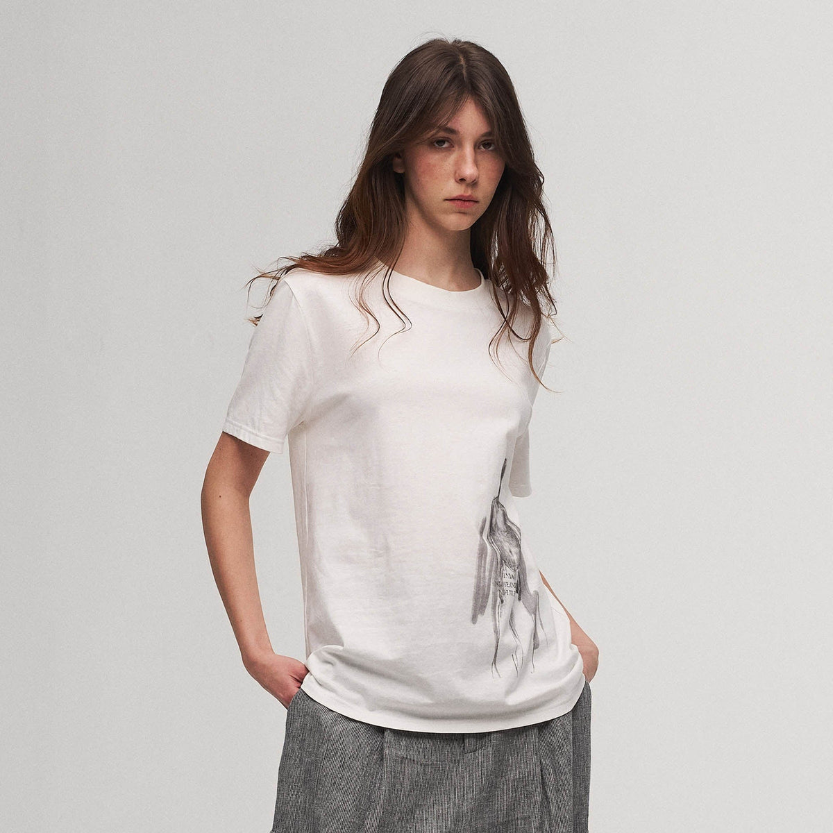 ILNya Nieternite Nifutur Sketch Portrait Graphic T-Shirt